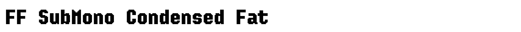 FF SubMono Condensed Fat image